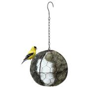Bird Nesting Material | Metal Refillable Handmade Round Nest Cage