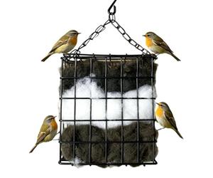 Bird Nesting Material - Refillable Decorative Reusable, Shelter Nest Building Supplies for Wild Birds Garden Yard Pathway Patio Lawn Farm Tree Home Cage Sparrow Robins Safe Nesting Aid 5x1.6x5.2inch