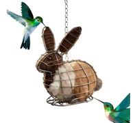 Bird Nesting Material, Weatherproof Refillable, Refillable Cage Holder, Perfect for Sparrows Robins Warblers, Outdoor Backyard Patio Tree Garden Yard Pathway, Spring Winter Breeding Season Use