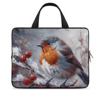 Bird on Branch - Housse pour ordinateur portable ultra fine, légère et imperméable - Sac pour ordinateur portable de 12 po - Matériau en néoprène durable - Sac de protection portable avec dragonne
