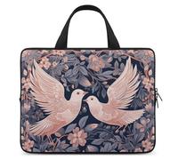 Bird on Branch - Housse pour ordinateur portable ultra fine, légère et imperméable - Sac pour ordinateur portable de 17 po - Matériau en néoprène durable - Sac de protection portable avec dragonne