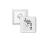 Bird Paint Peafowl PBT Keycaps colorés pour Clavier mécanique Blanc OEM sans marquage R4 Multicolore