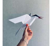 Bird papercraft, Origami, 3D Paper Craft, DIY Paper Craft templates, Wall Decor Art Piece Paper Ornament, 3D Paper Sculpture, Not a Finished Model…(2 pcs Seagulls)
