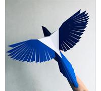 Bird papercraft, Origami, 3D Paper Craft, DIY Paper Craft templates, Wall Decor Art Piece Paper Ornament, 3D Paper Sculpture, Not a Finished Model…(1 pcs Magpie)