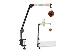 Bird Perch - 4-in-1 Interactive Enrichment Toys, Perch, Perrch Bird Cage Branch Peerch | Colorful Percch Stand Parakeet Toys - for Climbing Playing Indoor Outdoor Enrichment Cockatiel