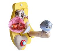 Bird Perch, Chewing Perch Toy, Fun Bird Activity Stand for Play and Exercise, Natural Wooden Safe Bite Resistant Design, Parakeet Chewing Accessory, Cage Toy for Conure Cockatiel Budgies Lovebird