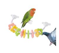 Bird Perch, Colorful Petal Parrot Chewing Toys, 5.31x3.54 in Cockatoo with Grip, Stable Cage Supply with Balance, Professional Aviary Design, Home Accessories for Parakeets Conures Cockatiels