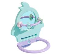 Bird Perch for Parrots - Chew Resistant with Mirror Toy - Parrot Perch Chew Toy |5.71x4.25 InchesLovebirds Conures Small Medium Large Breeds