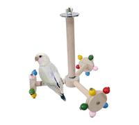 Bird Perch - Parrot Perch | Bird Chew Toys | Bird Spinner Toy | Bird Chew Toys for Parrots | Bird Windmill Toy | Bird Stand Perch Toy with Balls Puzzle Bird Windmill Perch Spinner Toy for Cagea