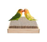 Bird Perch, Shredding Toy, Chew Accessory 8.27x8.27x1.97 inches, Aviary Stand, Outdoor Nest, Cage, Cockatiel Fun, Parakeet Station, Finch Playground, Climber, Nesting Base