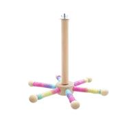 Bird Perch Stand - Chew Resistant Spinner Wheel | Exercise Toy with Interactive Design for Parakeets, Macaws Category Accessory, Lovebirds Conures Cockatiels Finches Play and Activity Center