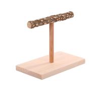 Bird Perch Stand - Natural T Shape Wood Bird Perch | Birds Exercise Toy