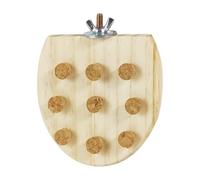 Bird Perch Stand, Parrot Chewing Stopper Toy, Durable Bird Chewing Toy for Small Budgies, Conures, Parakeets, Cockatiels, and Lovebirds, Fun and Safe Parrot Stand for Playing, Beak Exercise