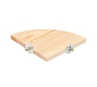 Bird Perch Stand Platforms Toy - Parrot Wood Springboard Stand, Scalloped Exercise Shelf | Cage Accessory, Portable Perch, Fun Activity Station for Budgies, Cockatiels, Hedgehogs, Small Birds, Play