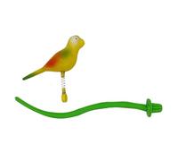 Bird Perch Stand, Standing Perch, Chew Toy, Bite-Resistant Pet, Paw Grinding Feature, Green Color, PP Material, Buckle Installation, Ideal for Sparrows Budgies Cockatiels Parakeets