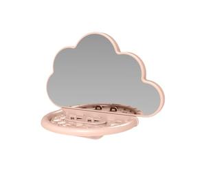 Bird Perches Cage, Interactive Mirror Stand Toy, Feeding Cup Accessory, Responsive Cockatiel Parakeet Perch with Reflective Fun, Hanging Cage Decor for Lovebirds Conures Small Birds 7.28x5.51 inches