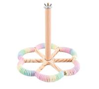 Bird Perches for Cage, Rotating Stand, Interactive Platforms, Enrichment Toy, Hummingbird Parrot Training Accessory for Canaries Parakeet Lovebird Indoor Aviary, Fun 8.27x8.27x7.87in