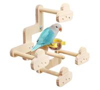 Bird Perches with Food Bowl, Cage Accessory & Swing Toy for Parrots, Lovebirds, and Small Birds, Ideal for Outdoor Travel, Indoor Rest, Play, Daily Exercise at Home