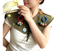Bird Poop Shoulder Protector Anti-Scratch Interactive Reusable Washable | Parrots Poop Shoulder Diaper Pad for Finch Lovebird Conure Parakeet Budgerigar Home Indoor Outdoor