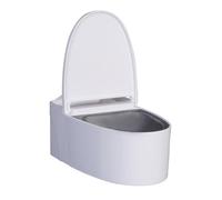 Bird Potty Training Tool, Wall-Mounted Toilet, Adhesive Feeding Bowl, Food Feeder Basket, Ideal for Parrots, Budgies, Parakeets, and Lovebirds, 5.28x3.43x2.17 inches