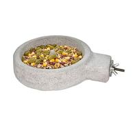 Bird Pumice Stone Bowl, Lightweight Feeder Cup, Avian Water Containers