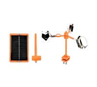 Bird Repeller, Reflective Bird, Solar Scare Device, Windmill Shape Design, Visual Light Reflection, Garden Yard Protection, Scare Birds Away, 16.14x11.42