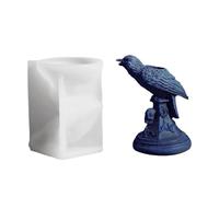 Bird Resin Mold, Halloween Silicone Sculpture Mold Set, Multi Purpose Craft Casting Kit, Detailed Bird Figurine Resin Tool, Quality Flexible Silicone Design, Soap Candle Craft Diy Holiday Gift Use