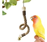 Bird Rope - Gage Swing jouet, accessoire de perche de | Aire de jeux flexible en suspension, corde d'escalade tressée pour la configuration de volière de balcon pour les p