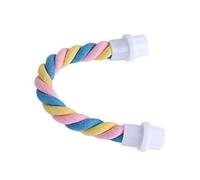 Bird Rope Parrot Swing Toy - Climbing Rope Perch, For Parrots Small And Medium Birds | Cotton Spiral Swing Supporting Exercise And Play, Interactive Cage Toy Encouraging Standing Climbing & Physical