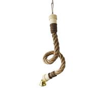 Bird Rope Perch, Cockatiels Swing Playground, 15.75x0.79in Parrot Cage Accessory, Flexible Authentic Climbing Toy, Safe Comfortable Rest for Patio, Hallway, Balcony Outdoor