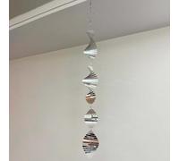 Bird Scare Devices - Reflective Metal Discs | Weatherproof Sparkly Spinners | Outdoor Garden Yard Patio Farm Pool Orchard Balcony Lawn | 3D Wind Turbine for Birds and Wildlife