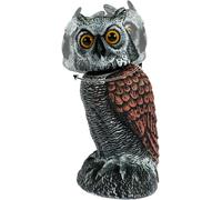 Bird Scarecrow Rotating Head Sculpture Garden Decoration Pigeon Proof Weatherproof Outdoor Patio (1)