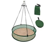 Bird Seeding Catcher, Feeder Falling Tray, Outdoor Hoop Holder, Space-Saving Sturdy Frame, Easy-Clean Mesh Base, Perfect for Balcony Feeding and Patio Bird Watching