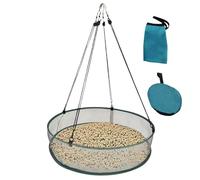 Bird Seeding Catcher Tray, Bird Feeder Falling Seedings Tray, Polyester, Outdoor Birdseed Hoop Holder, Space-Saving Design for Driveway, Balcony, Patio Garden Use, 50.8x10.5cm