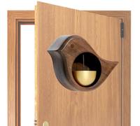 Bird Shaped Wood, Magnetic Wind Chime Decorative, Suction Store Entrance Alert, Refrigerator Magnet Accent, Charming Home Garden Welcome Sound, Functional Door Chime Magnet
