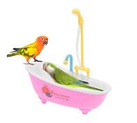 Bird Shower - Parakeet Shower Bathtub | Automatic Bird Bathtub Pet Bath Pool With Water Circulation | Birds Bathtubs Swimming Bathtubs Showers, Hanging Cage Accessory, Small Birds Cockatiel Canary