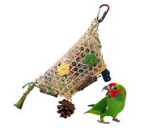 Bird Shredding Toys, Chewing Trainer, 9.06x3.94x1.57 inches Colorful Hanging Toys, Foraging Challenge, Mental Stimulation, Chew Toy for Indoor, Outdoor and Breeding Enrichment Use