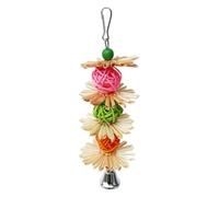 Bird Shredding Toys - Jouet de pêche pour perroquet - Jouet pour perroquet - Jouet pour perruche - Avec crochet en métal - Soulage l'ennui - Chasse de nourriture colorée