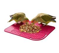 Bird Slow Feeder - Buffet Mat, 1 Piece Snack Maze For Parakeet Boredom, Flexible Dining Pad With Suction Cups, Avian Hardware, Pliable Foraging Board For Budgies, Cockatiels And Small Parrots
