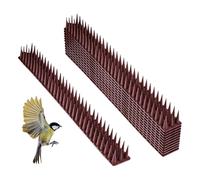 Bird Spikes, 12-Piece Cuttable Animal Strips to Keep Birds Away, Defender Stopper Guard for Pigeons, Squirrels, Raccoons, Outdoor and Indoor Use in Yard, Garden, Balcony,