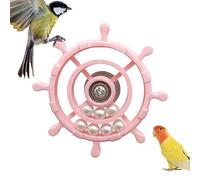 Bird Spin Wheel Fun - Elegant Interactive Chewing Execiser 360, Degree Rotatable Toy Perch, Small Animals Cage Boredom Relief | Perch Small Animals Cage Boredom Relief Entertainment