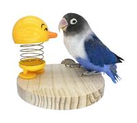 Bird Spring Toy, Bird Chew Toy with Spring, Parrot Spring Toy, Bird Toy with Stand, Bird Cage Decoration, Cartoon Bird Parrot Foraging Toys, Cage Toy Decoration for Budgerigar, Love Birds, Finches