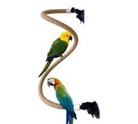 Bird Stand Bird Toy - Perche Debout réglable | Bâton de ponçage Portable - Miroir d'entraînement - Accessoires pour Oiseaux de Petite et Moyenne Taille