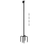 Bird Stand - Polaire À Mangeoires Surélevé, Kit De Plate-Forme De Vôaire De Jardin | Pôle d'alimentation en Métal Durable avec Un Support De Station Météorologique Multifonction, Support De PE