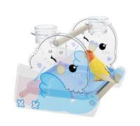 Bird Stand, Potty Training Perch, Desk Training Tray, Behavior Shaping Tool, Pet Cage Accessory, Ideal for Cockatiel Conure Lovebird Parakeet Canary Cockatoo, 25x21x19cm/9.84x8.27x7.48 inches