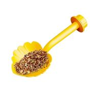 Bird Stand Toy - 2 in 1 Parrot Perch Feeder, Sturdy Wooden, Textured Grip Stick | Cage Accessory for Parakeet Macaw Canary Hummingbird Finch Lovebird Pet Supplies