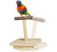 Bird Stop Stand, Aum Toby Toys - Natural Bird Arrêt Natural Bois Bird Swing Swing Bird Bird Bird Tori Toiering Toue Bird Bird Arrêt Arbre Arrêt Arrêt Stand Stand Bran pour Cage Portable Design