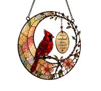 Bird Sun Catcher, Decorative 2D Art Ornament, Hummingbird with Light Reflection Design, Lightweight Hanging Glass Piece Set, Vibrant Window Style Kit, Indoor Outdoor Use