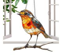 Bird Sun Catcher - Tentures de fenêtres en Acrylique, Feuilles de cellophane dans des Couleurs Assorties, de Petits Oiseaux Avaler Un décoration de décoration | Bird Sun Catcher Garden Outdoor Garden