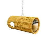 Bird Swing, Bird Parrots Tent, 7.87x3.74 inches Woven Hangable Toys Parrot Cage Habitats Tunnel for Hamster, Cockatiel, Parakeet, Finch, Conquer Parakeets Hamsters